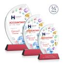 Wichita VividPrint&trade; Award on Newhaven Base - Red