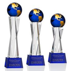 Havant Globe Award - Blue/Gold - Crystal Globe Awards