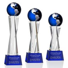 Havant Globe Award - Blue/Silver - Crystal Globe Awards