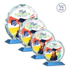 Centura VividPrint Award - Sky Blue - Circle Awards