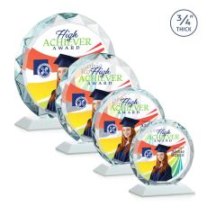 Centura VividPrint Award - White - Crystal Awards