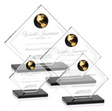 Ferrand Globe Award - Black/Gold - Crystal Awards