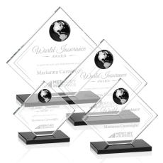 Ferrand Globe Award - Black/Silver - Crystal Awards