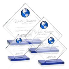 Ferrand Globe Award - Blue/Silver - Crystal Globe Awards