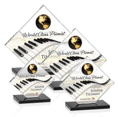 Ferrand VividPrint Award - Black/Gold - Crystal Awards