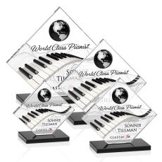 Ferrand VividPrint Award - Black/Silver - Crystal Awards