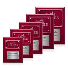 Gossamer Plaque - Rosewood/Silver - Retirement Plaques