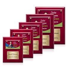 Gossamer VividPrint Plaque - Rosewood/Gold - Full Color Plaques