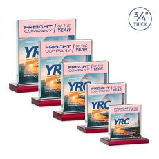 Terra VividPrint Award - Red - Crystal Awards