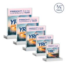 Terra VividPrint Award - White - Crystal Awards