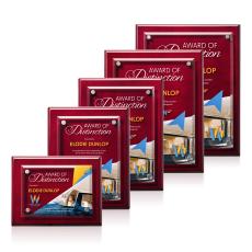 Caledon VividPrint Plaque - Rosewood/Silver - Full Color Plaques