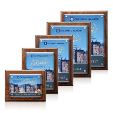 Caledon VividPrint Plaque - Walnut/Gold - Full Color Plaques