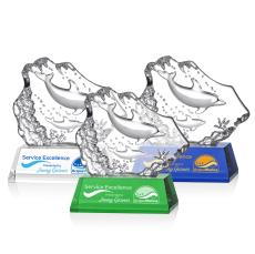 Ottavia 2 Dolphins VividPrint Award - Crystal Awards