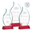 Croydon Flame Award on Newhaven Base - Red