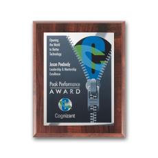SpectraPrint Plaque - Walnut Silver - Full Color Plaques