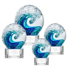 Surfside Award on Paragon - Clear - Art Glass Awards