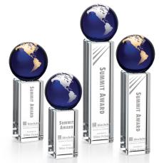 Luz Globe Award - Blue/Gold - Recognition Awards