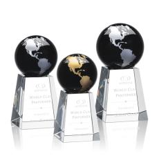 Heathcote Globe Award - Black/Gold - Crystal Globe Awards
