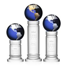 Colverstone Globe Award - Blue/Gold - Globe Awards