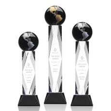 Ripley Globe Award - Black/Gold - Crystal Globe Awards