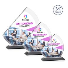 Nantucket VividPrint Award - Black - Full Color Awards