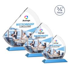 Nantucket VividPrint Award - Sky Blue - Full Color Awards