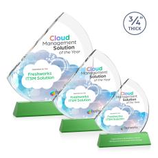 Nantucket VividPrint Award on Newhaven - Green - Full Color Awards