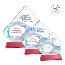 Nantucket VividPrint Award on Newhaven - Red - Full Color Awards