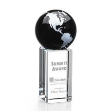 Luz Globe Award - Black/Silver - Crystal Globe Awards
