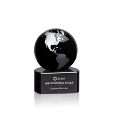 Marcana Globe Award - Black/Silver - Crystal Globe Awards