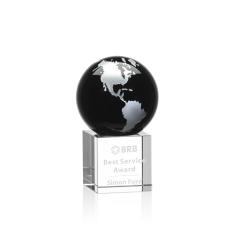 Haywood Globe Award - Black/Silver - Crystal Globe Awards