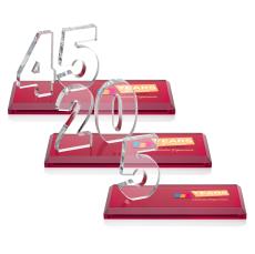 Northam Anniversary VividPrint Award - Red - Crystal Awards