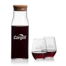 Aviston Carafe & Mandelay Stemless Wine - Corporate Gifts