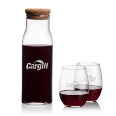 Aviston Carafe & Stanford Stemless Wine - Corporate Gifts