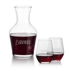 Summit Carafe & Mandelay Stemless Wine Set - Corporate Gifts