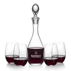 Malvern Decanter & Laurent Stemless Wine - Barware Gift Sets