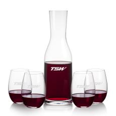 Caldmore Carafe & Laurent Stemless Wine - Barware Gift Sets