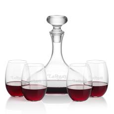 Stratford Decanter & Carlita Stemless Wine - Barware Gift Sets