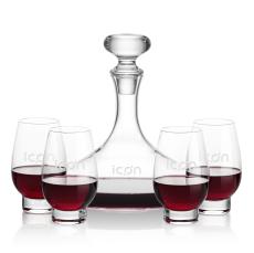 Stratford Decanter & Glenarden Stemless Wine - Barware Gift Sets
