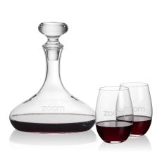 Stratford Decanter & Laurent Stemless Wine - Barware