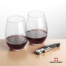 Swiss Force Opener & Laurent Stemless Wine - Corporate Gifts