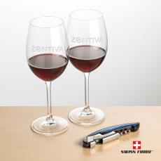 Swiss Force Opener & Coleford Wine - Barware Gift Sets