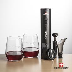 Swiss Force Opener Set & Germain Stemless Wine - Barware Gift Sets