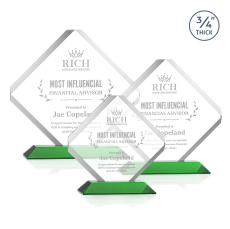 Toulon Award - Green - Crystal Awards