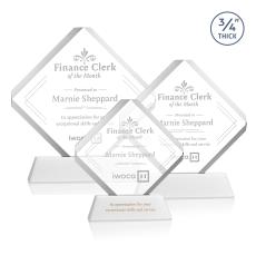 Toulon Award on Newhaven - White - Crystal Awards