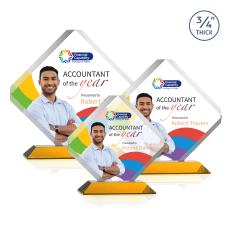 Toulon VividPrint Award - Amber - Crystal Awards