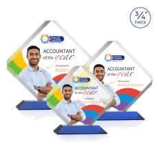 Toulon VividPrint Award - Blue - Glass Awards