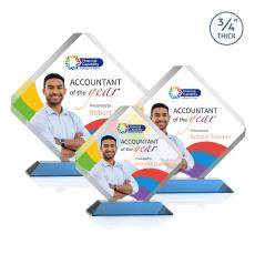 Toulon VividPrint Award - Sky Blue - Glass Awards