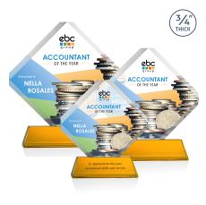 Toulon on Newhaven VividPrint Award - Amber - Glass Awards