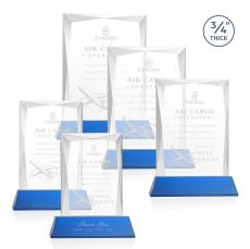 Messina Award on Newhaven Base - Blue - Crystal Awards